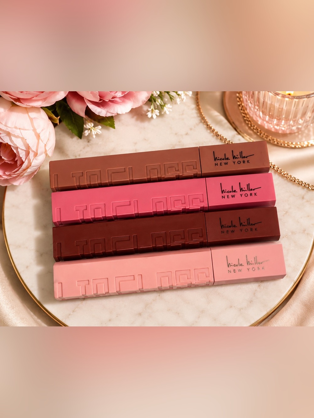 ✨ Nicole Miller New York Lip Color Set – 4-Piece Collection ✨